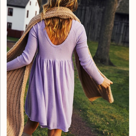 Luxe Sweater Babydoll Dress 